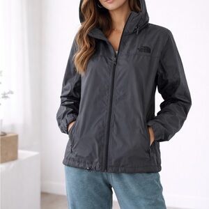 The North Face Women's Black Hooded Rain Jacket